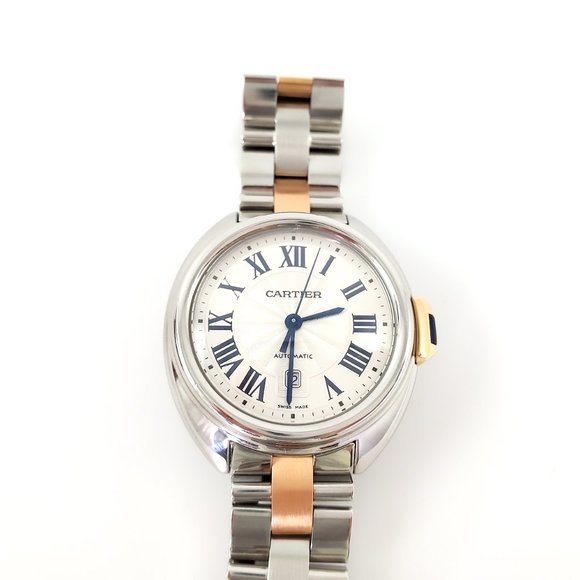 Sold on our website Cartier Clé De Stainless Steel Gold 31mm Automatic Watch - Picture 6 of 14